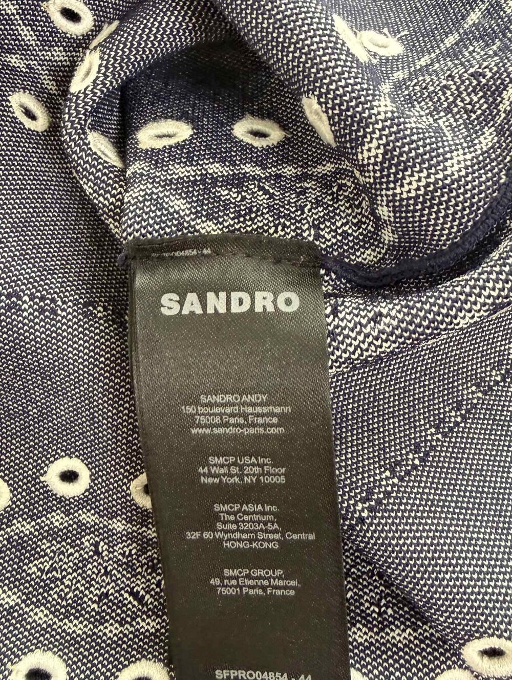 Sandro Capri Scarf Print Knit Short Dress - Picture 11 of 11